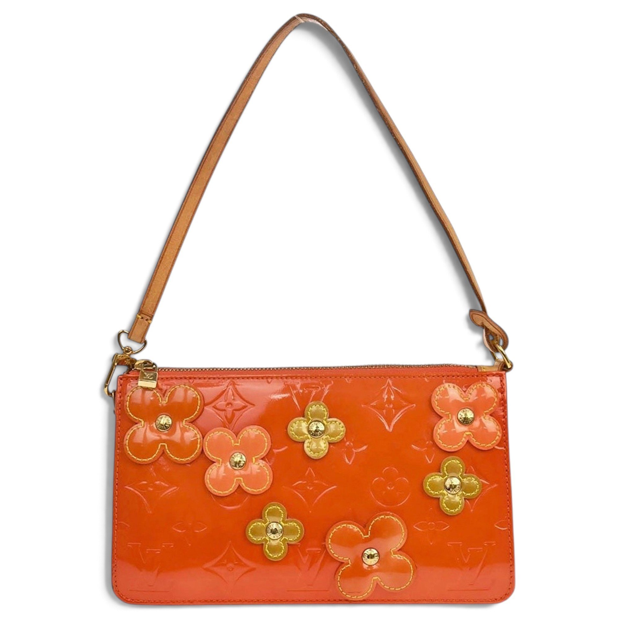 Pochette Accessoire patent leather handbag