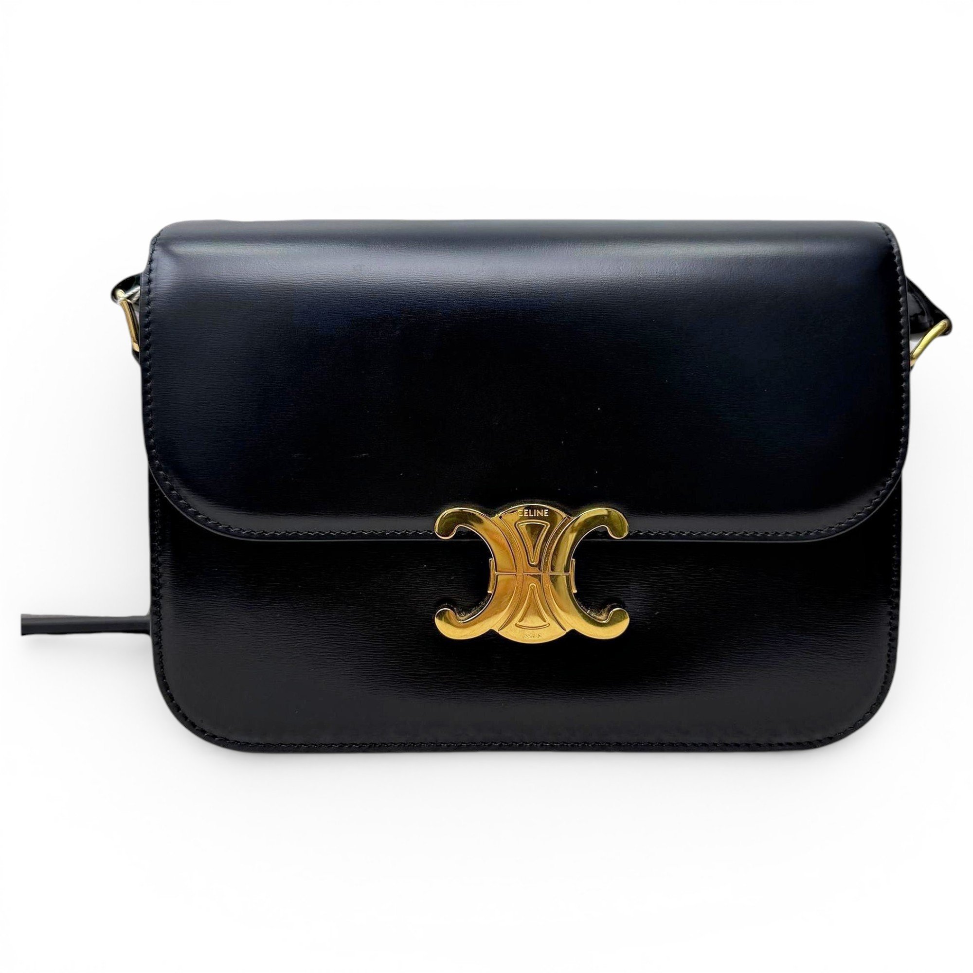 Triomphe leather handbag