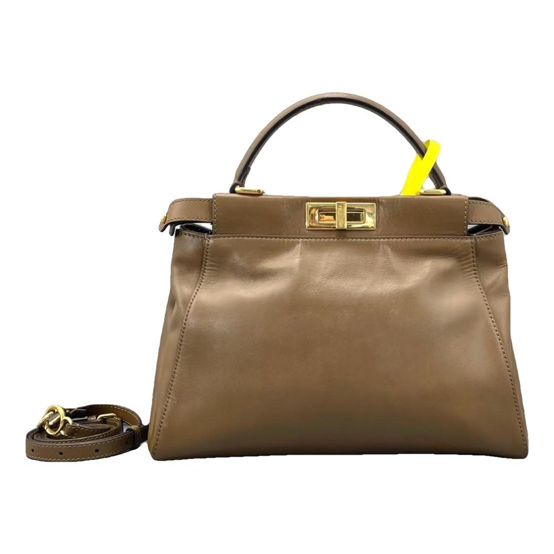 Peekaboo leather handbag