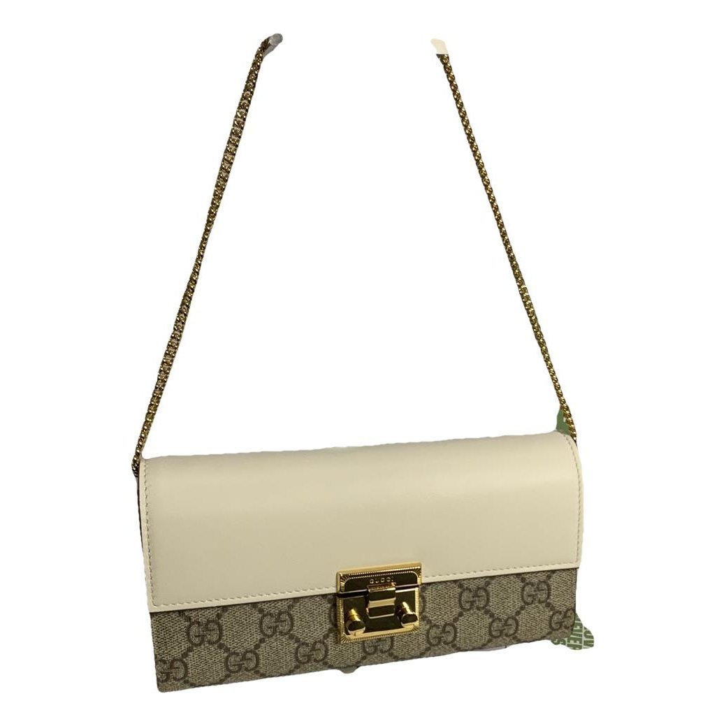 Padlock leather handbag