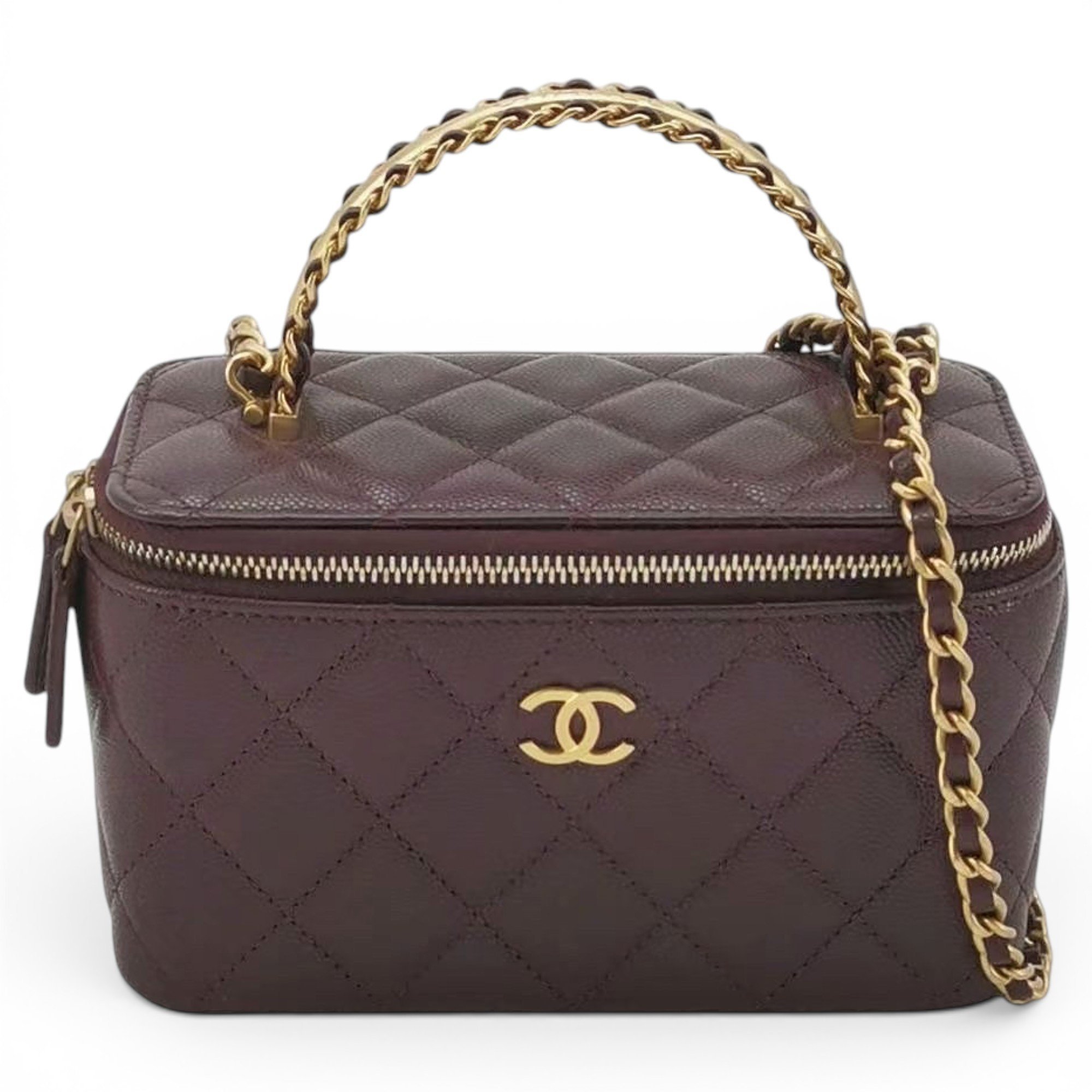Trendy CC Vanity leather handbag