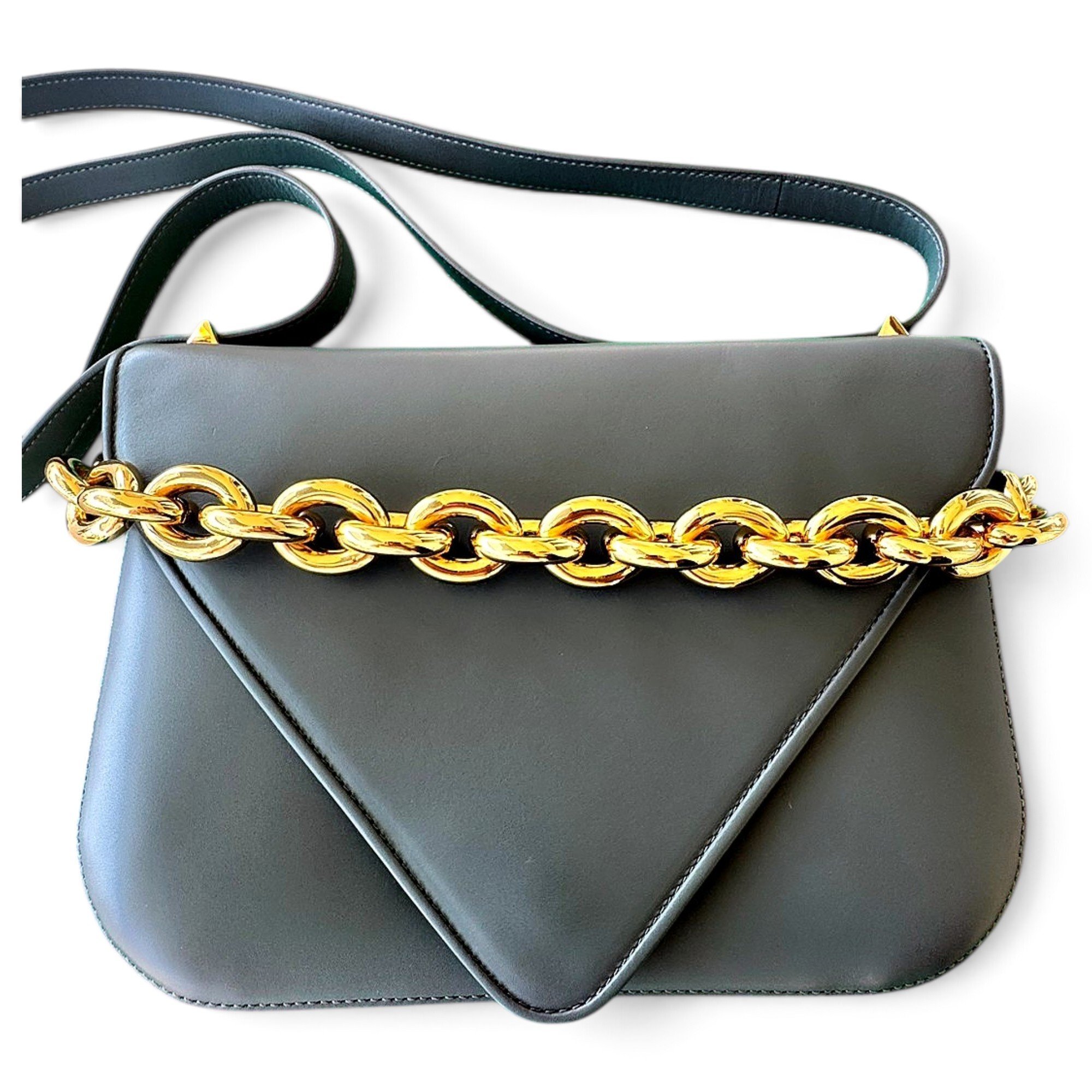 Mount leather crossbody bag