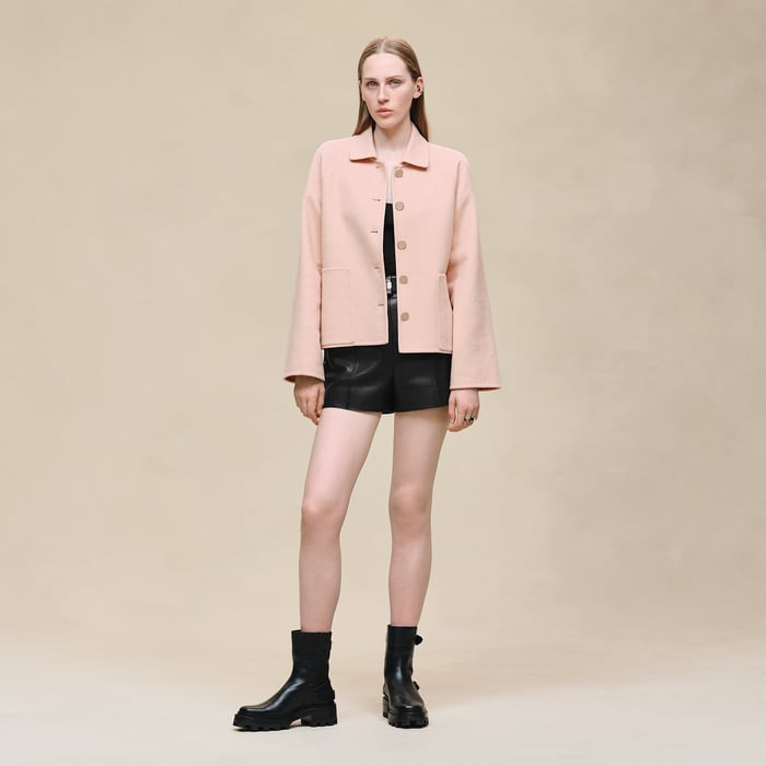 Rose Palomino Cashmere Jacket