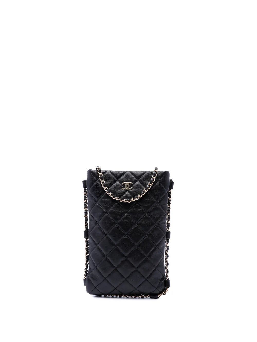 2018 CC Quilted Lambskin Chain Around Phone Holder crossbody bag