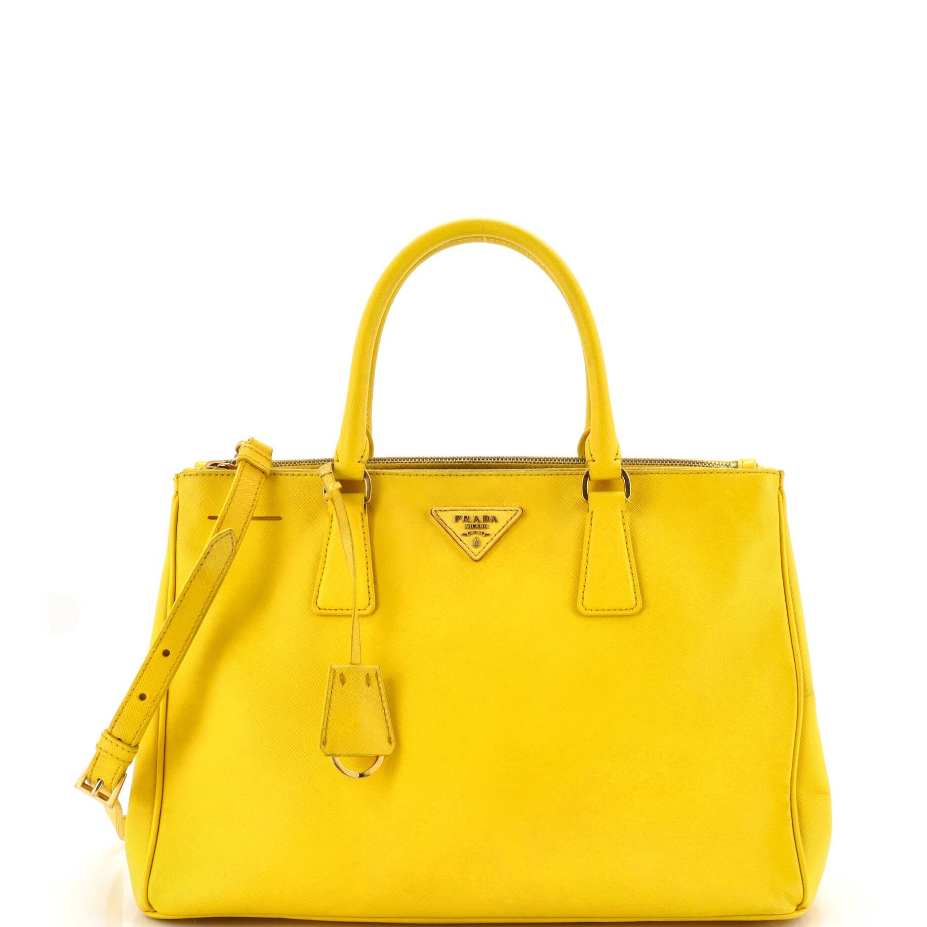 Double Zip Lux Tote Saffiano Leather Large