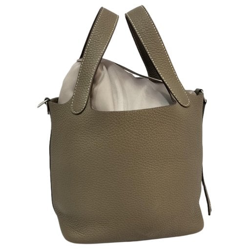 Picotin leather tote
