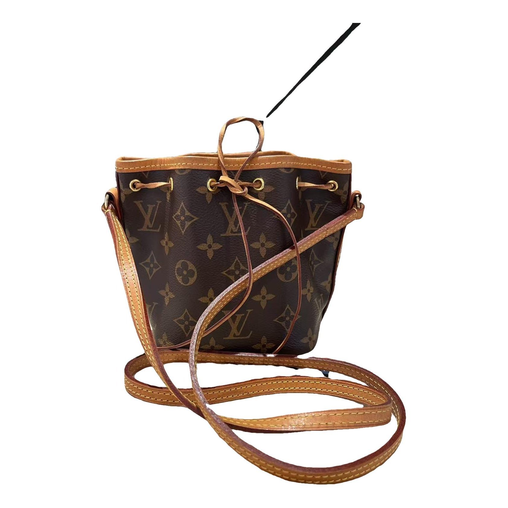 Nano Noé leather handbag