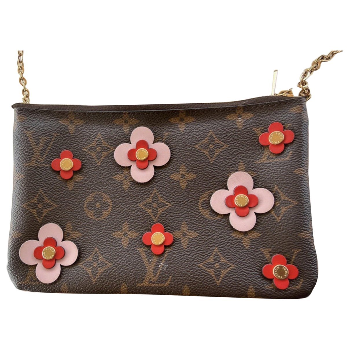 Leather clutch bag