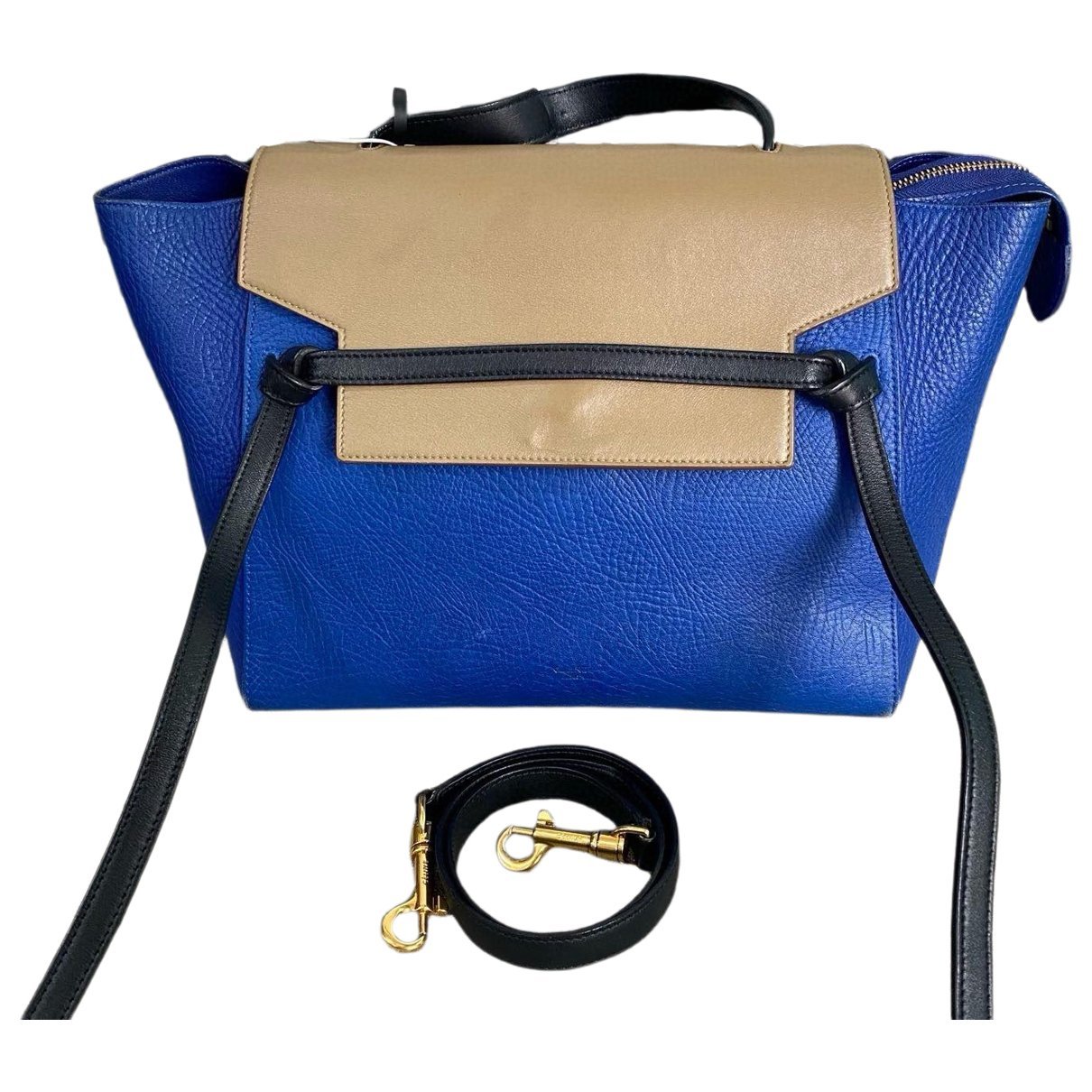 Belt leather handbag