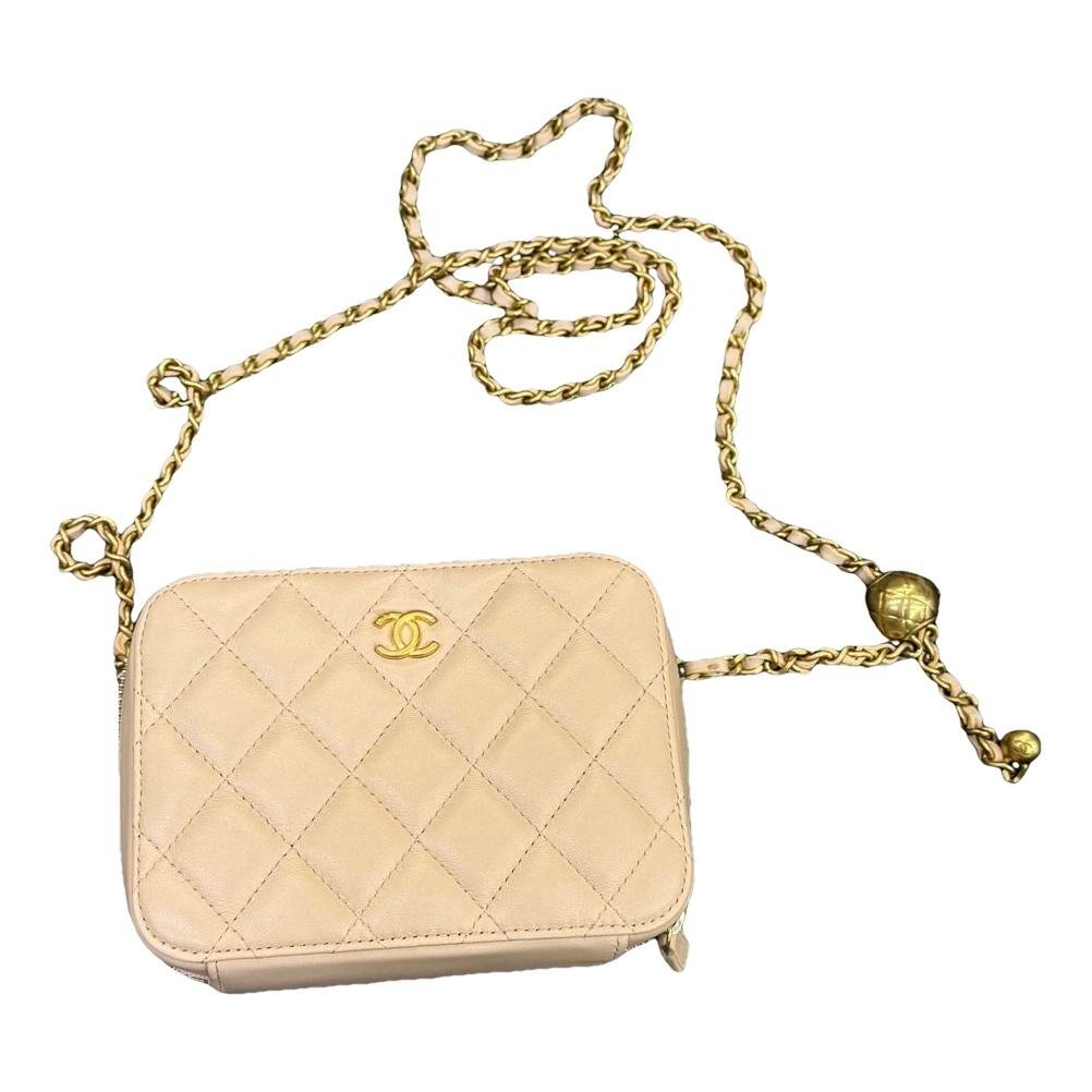 Vanity leather crossbody bag