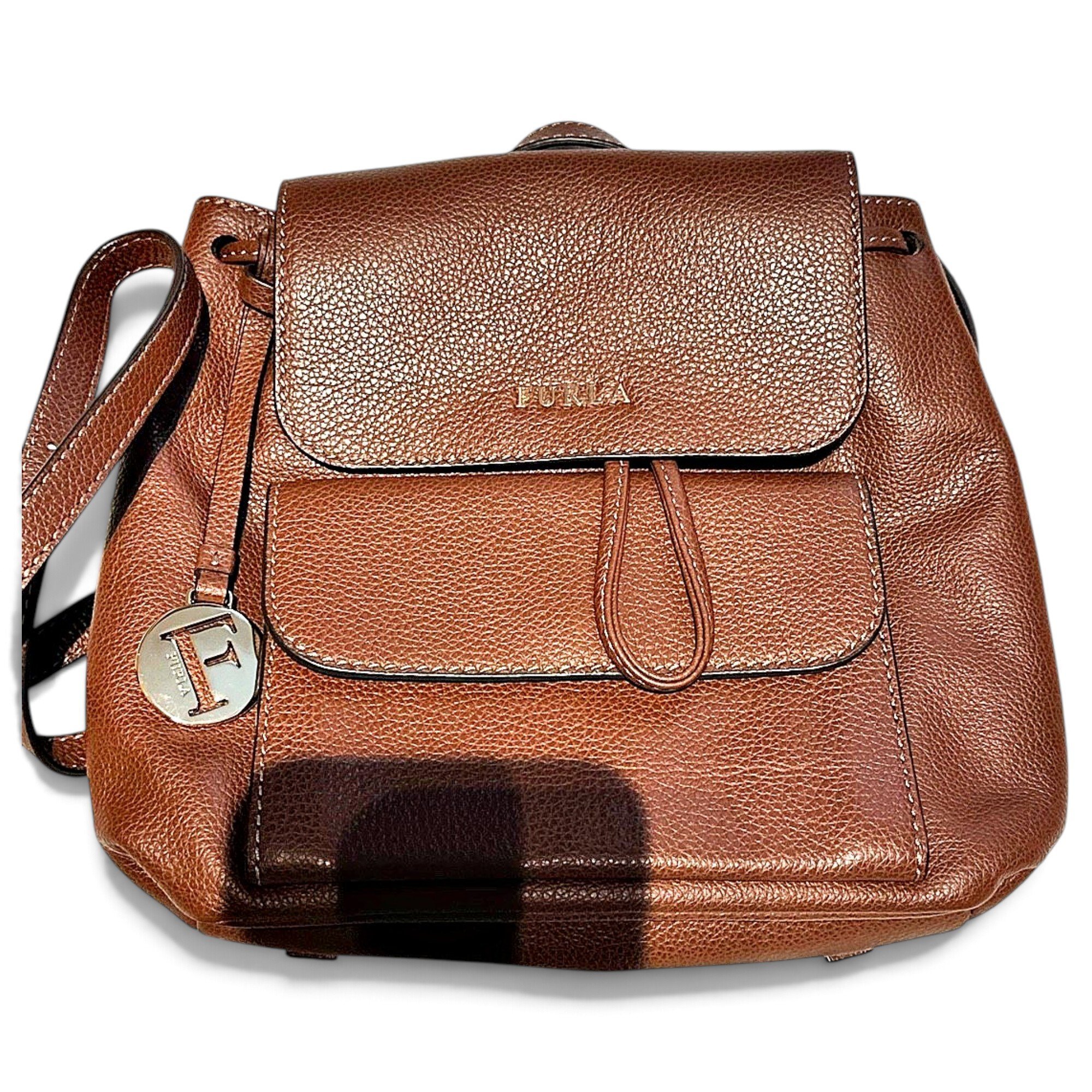 Leather backpack