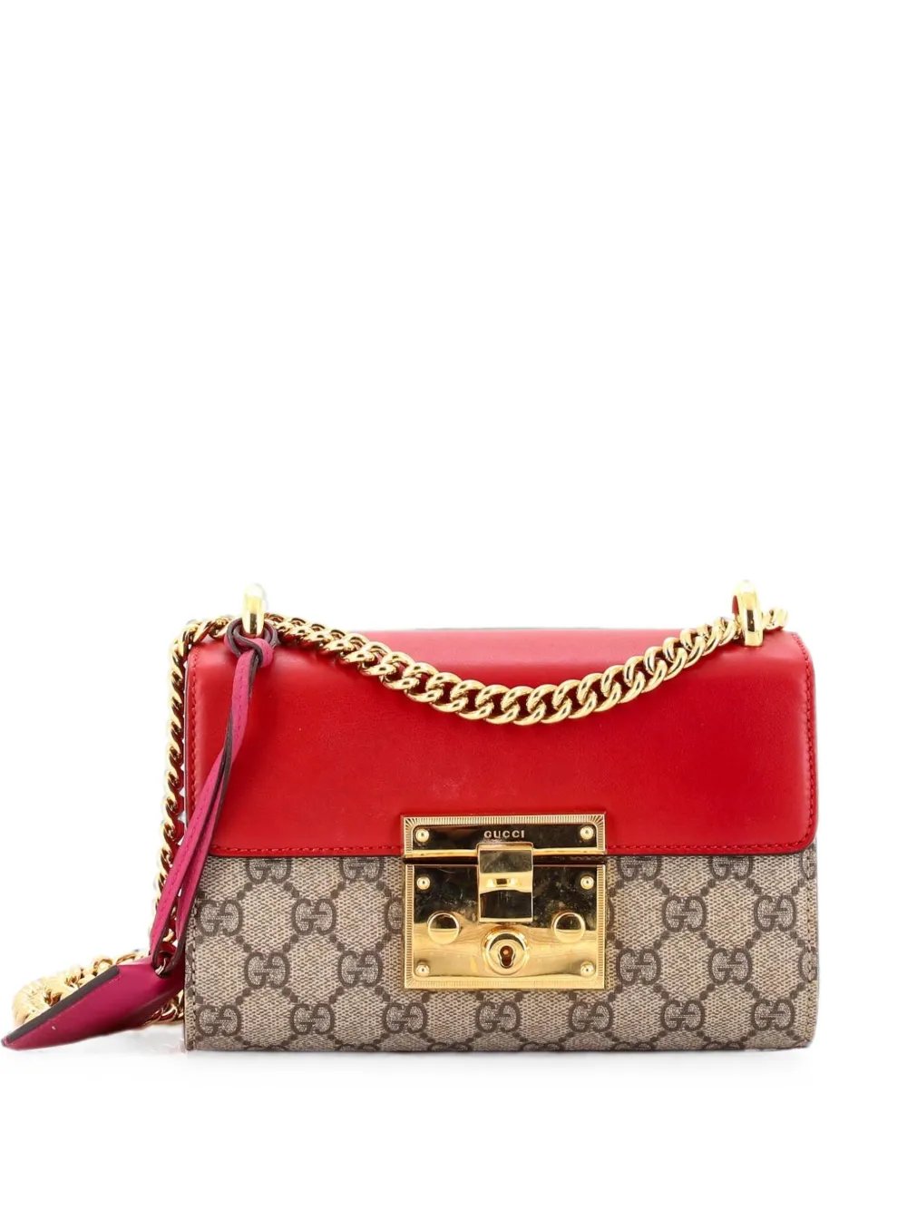 Padlock Shoulder Bag GG Coated Canvas and Leather Small crossbody bag