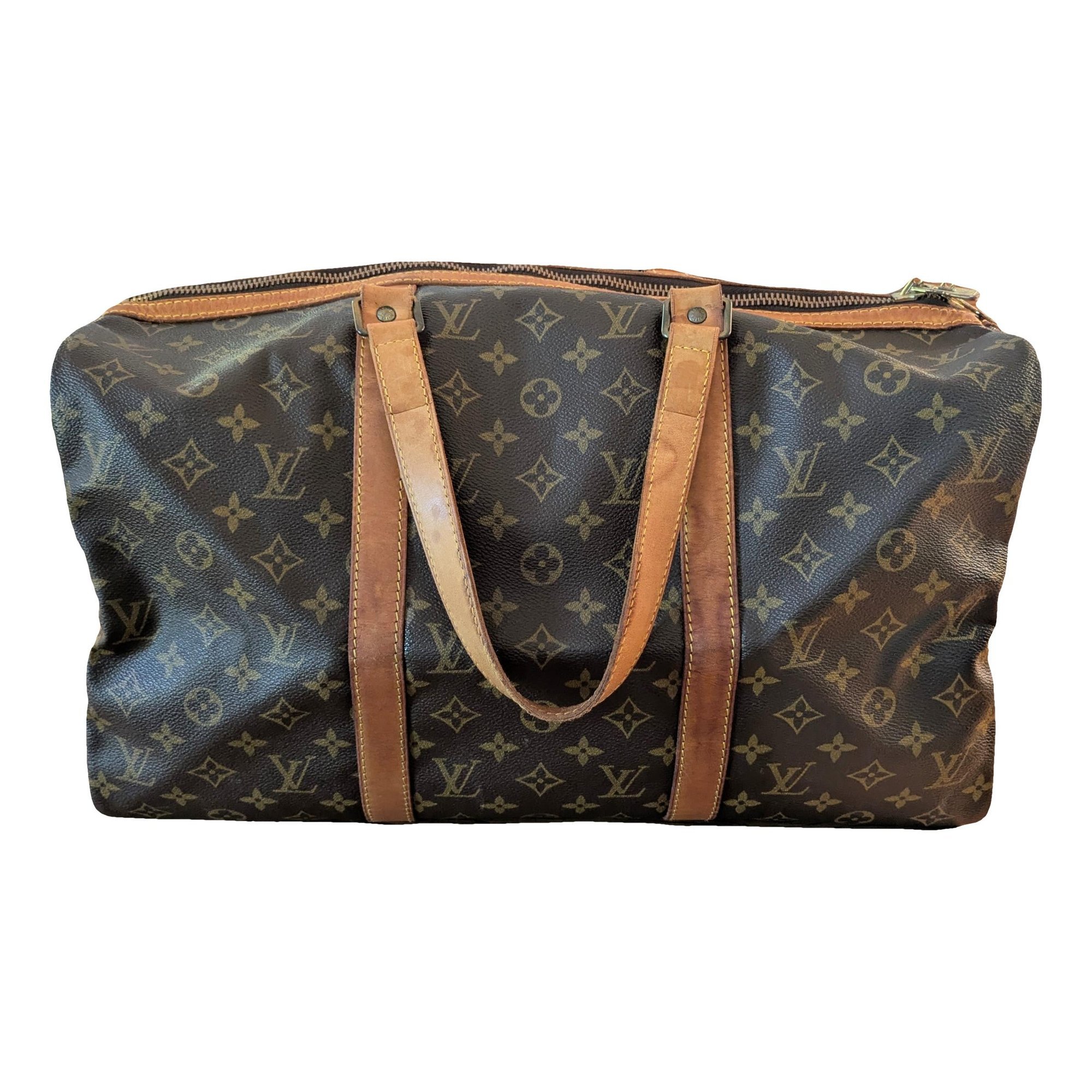 Keepall leather travel bag
