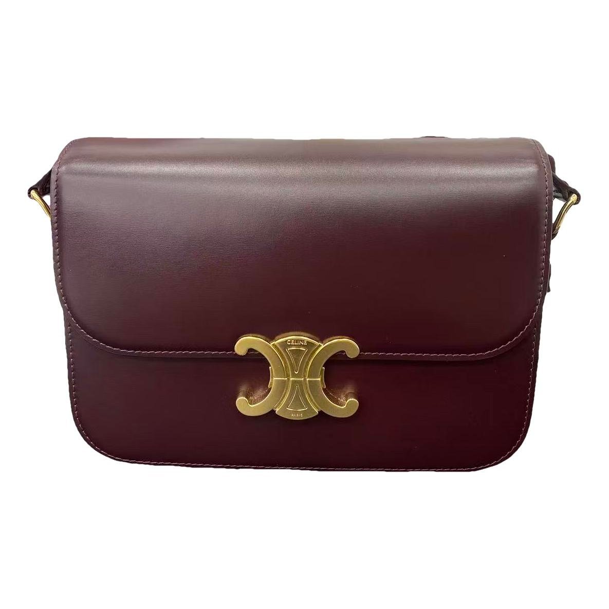 Triomphe leather handbag