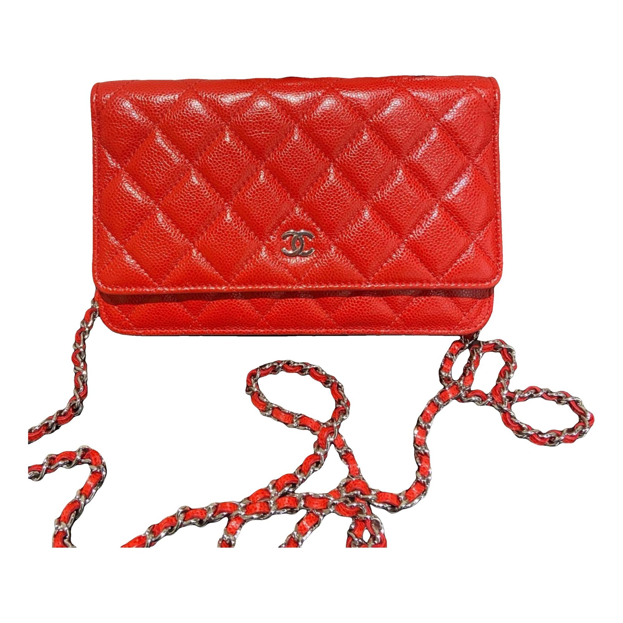 Wallet On Chain Timeless/Classique leather crossbody bag