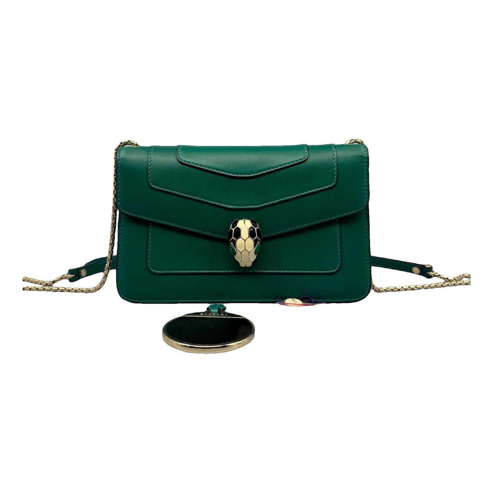 Serpenti leather handbag