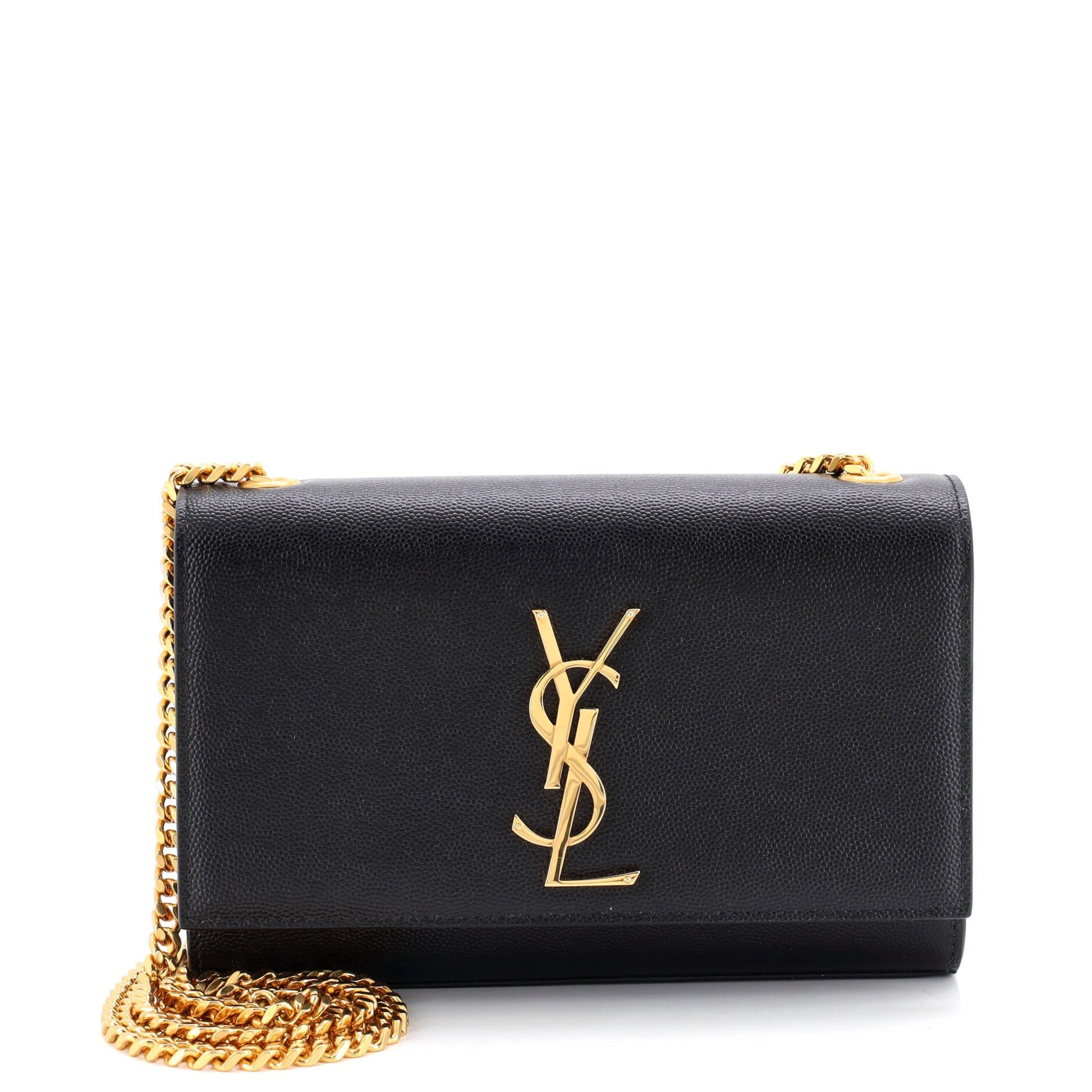 Classic Monogram Crossbody Bag Grainy Leather Small