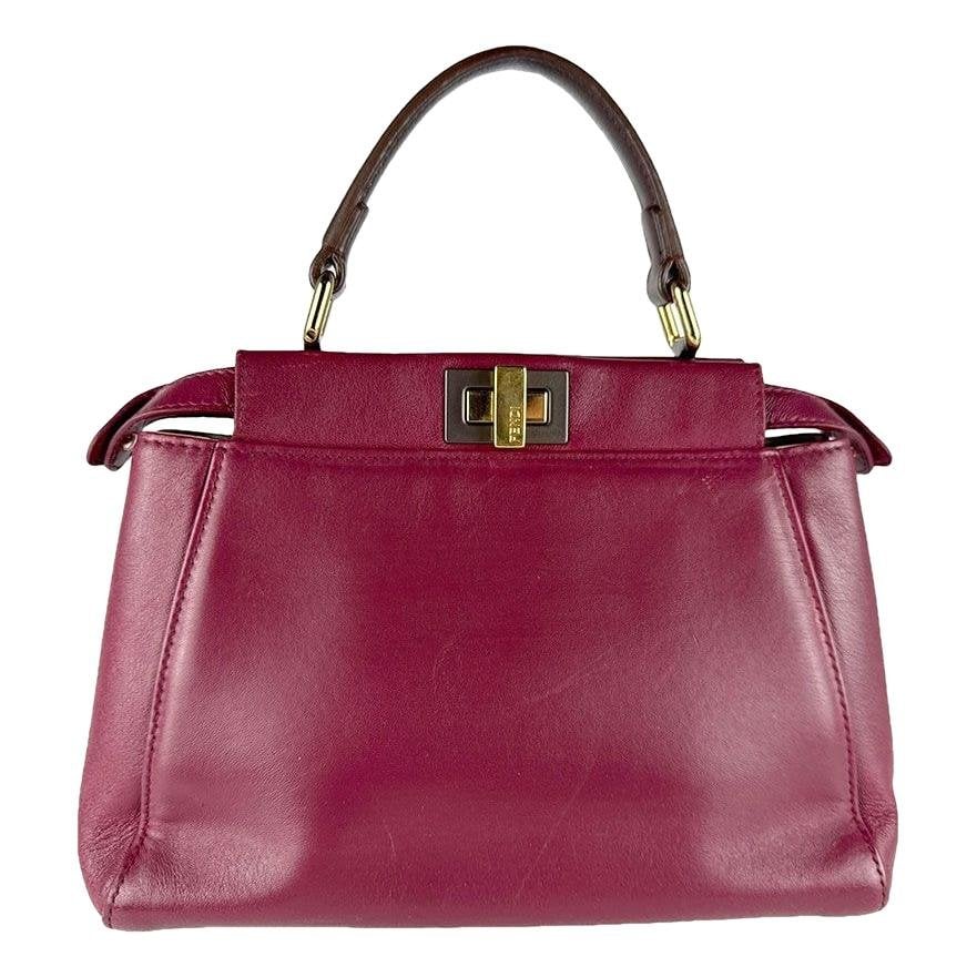 Peekaboo leather handbag