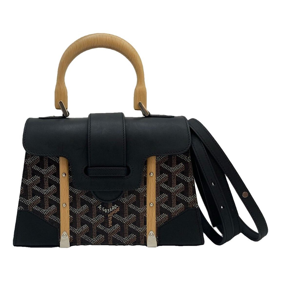 Goyard Saïgon leather handbag