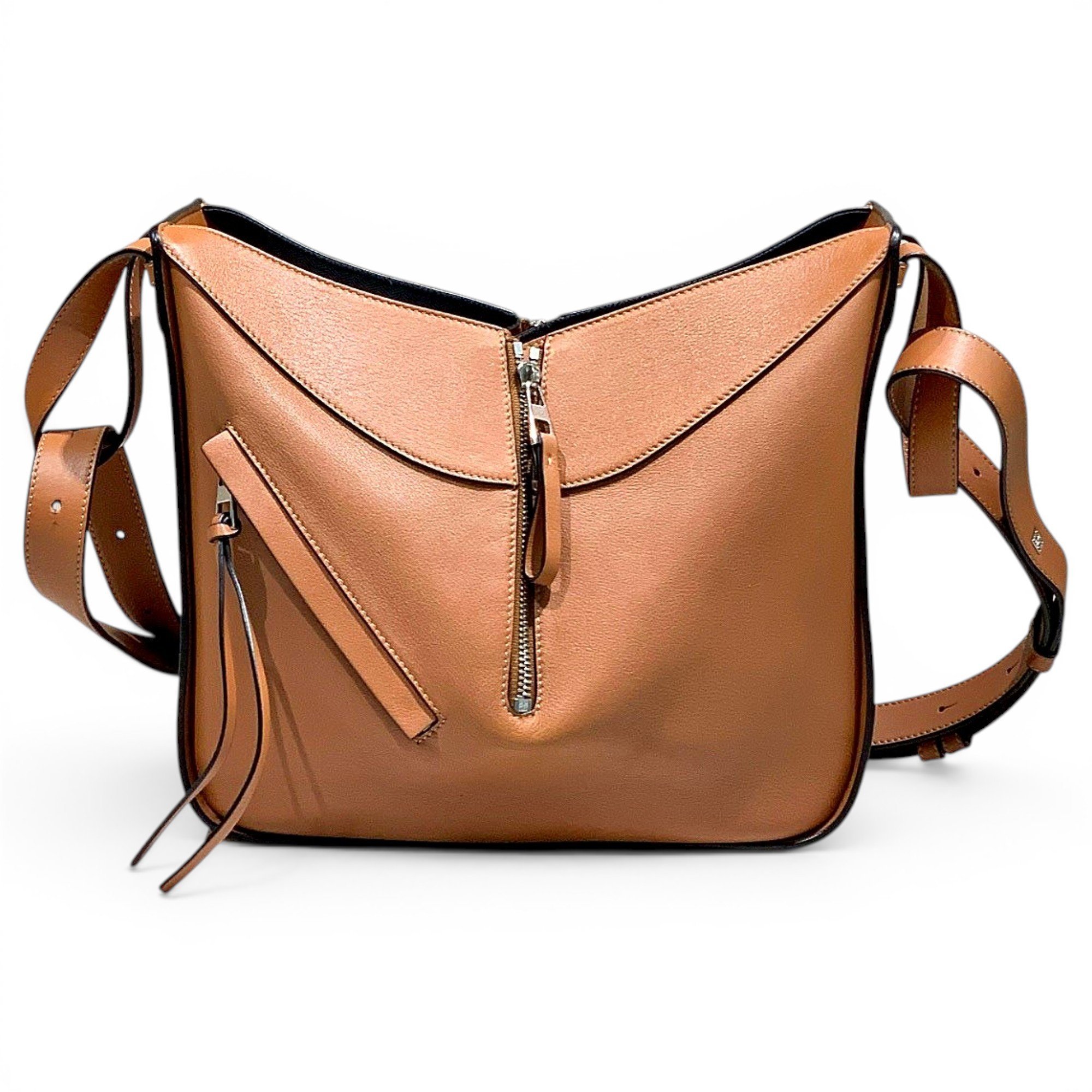 Hammock leather handbag
