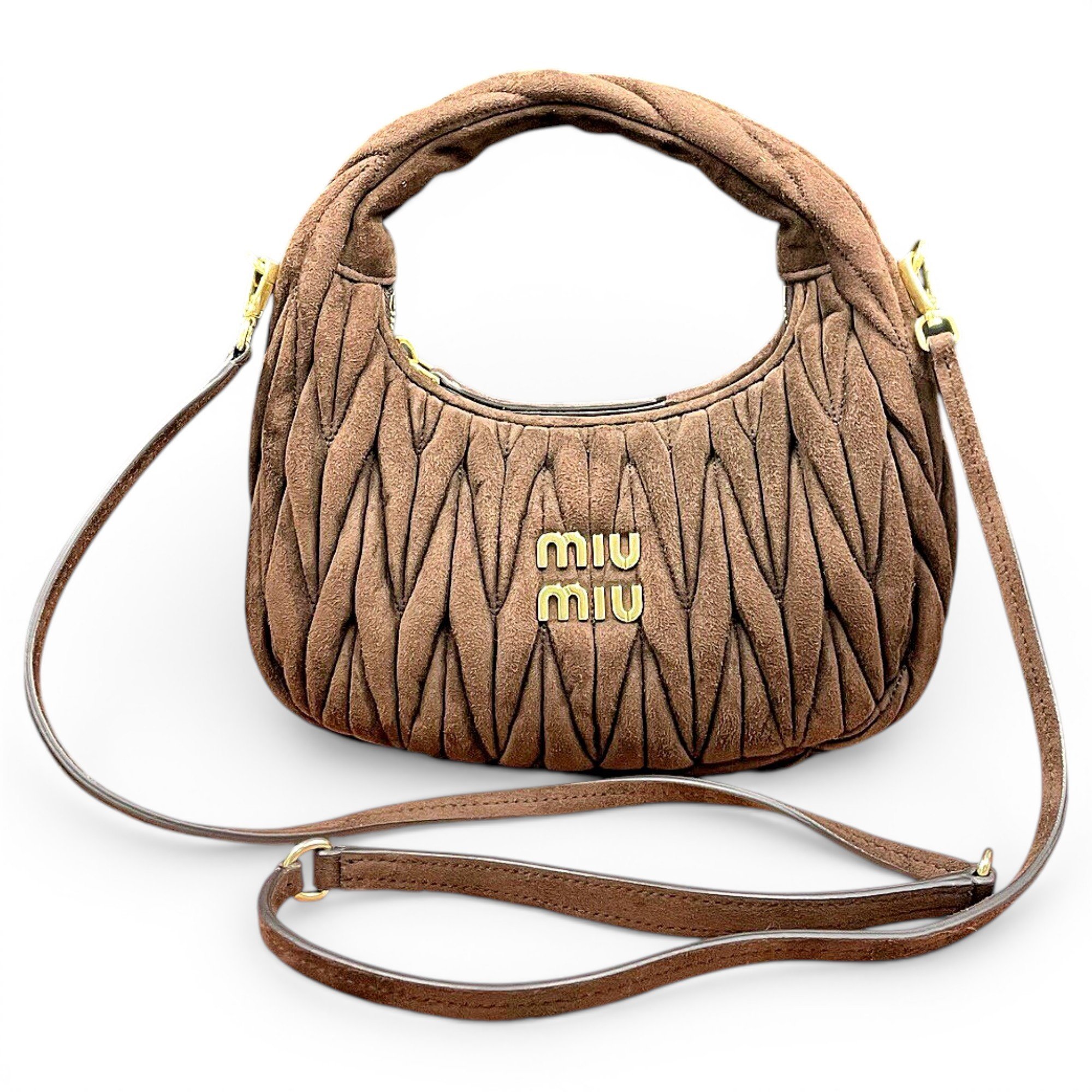 Miu Wander leather handbag