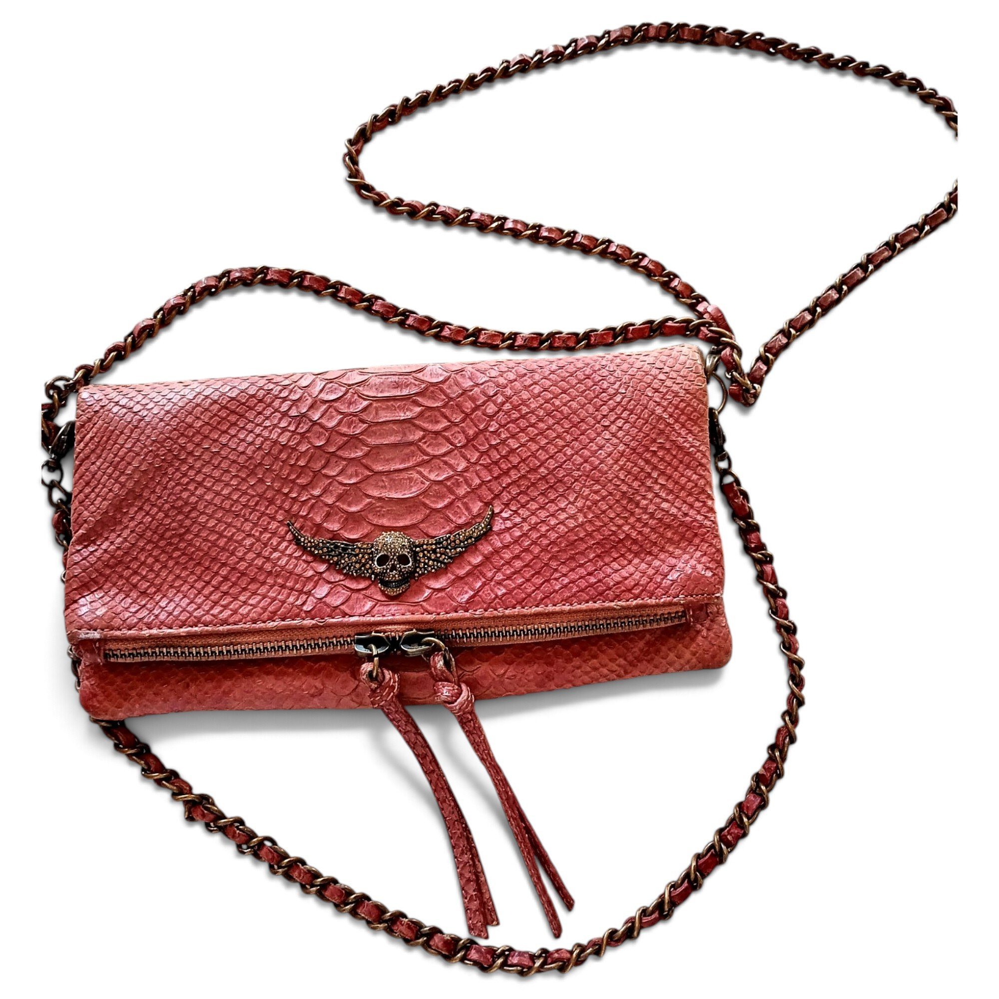 Rock leather crossbody bag