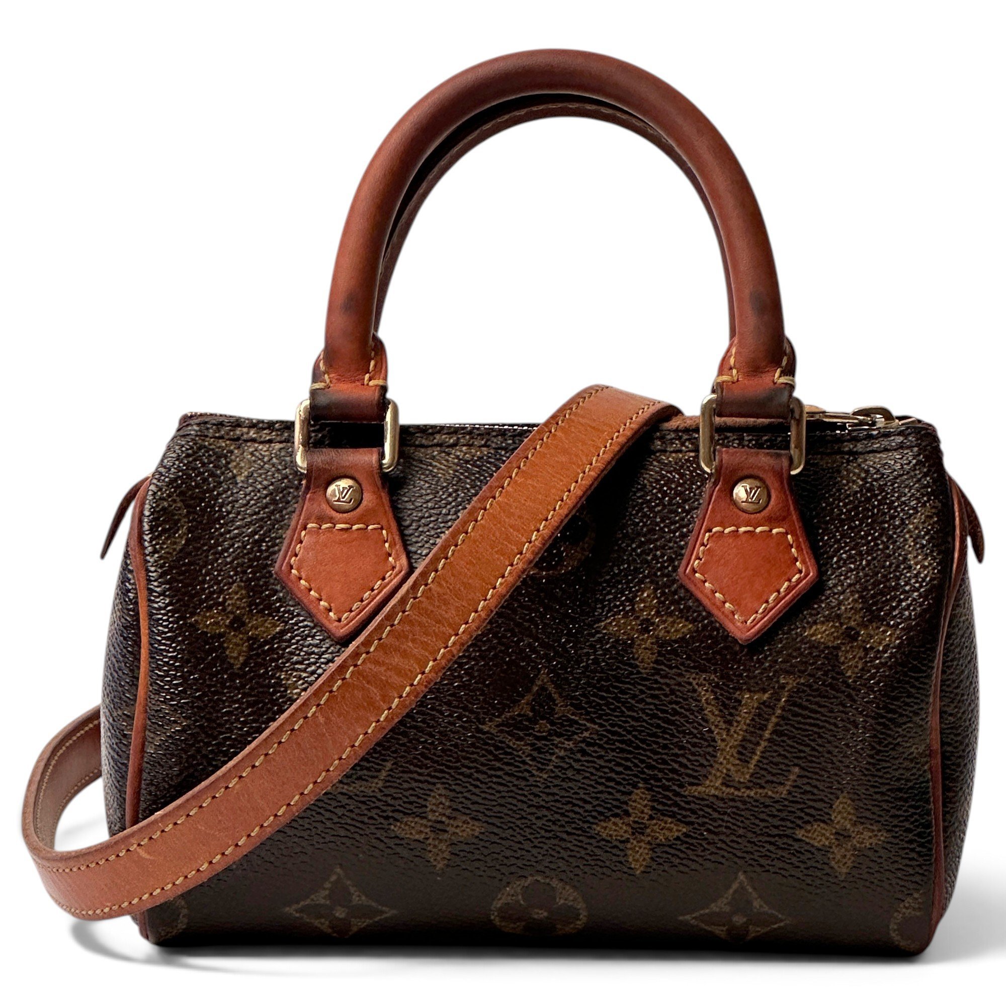 Nano Speedy / Mini HL leather handbag