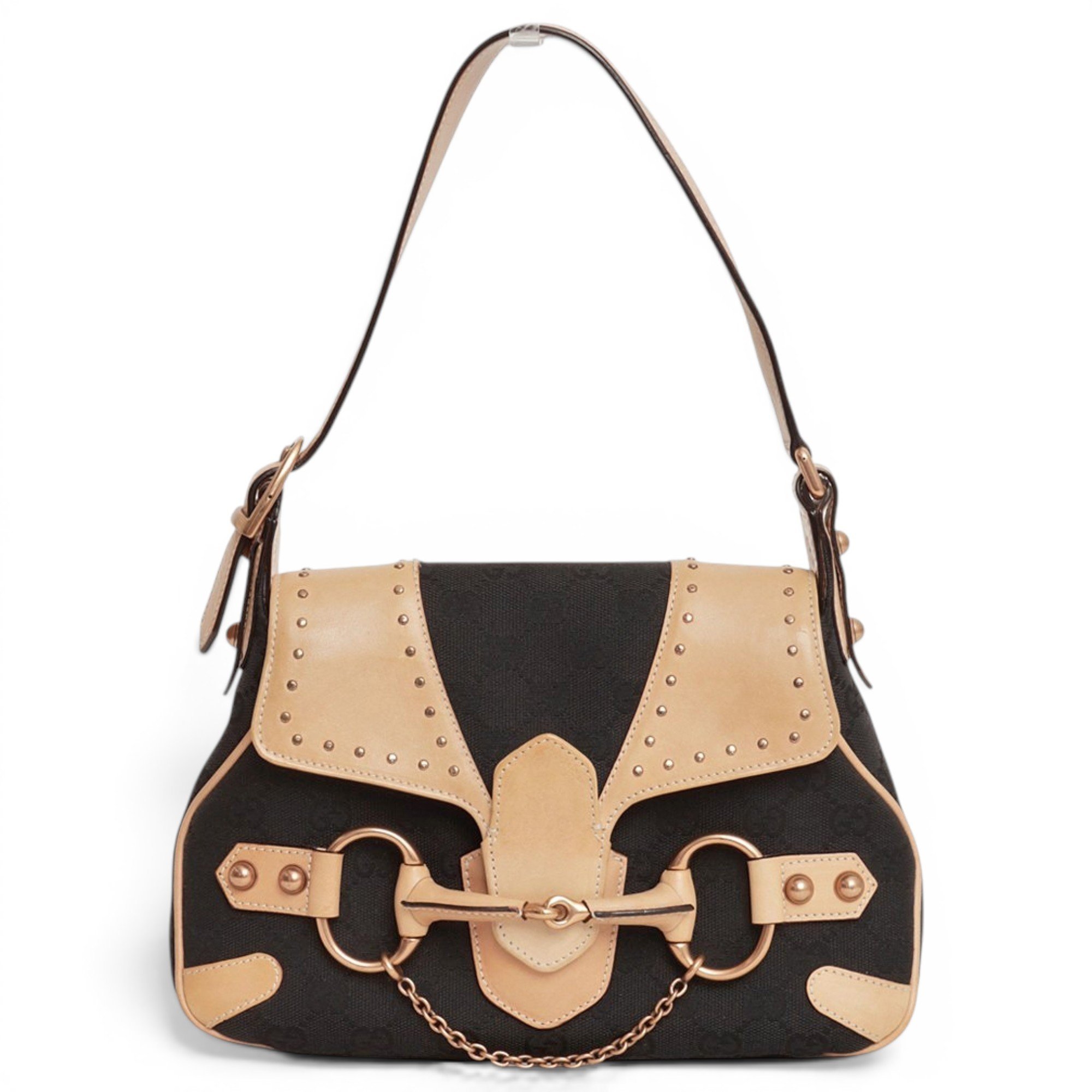 Horsebit Chain leather handbag