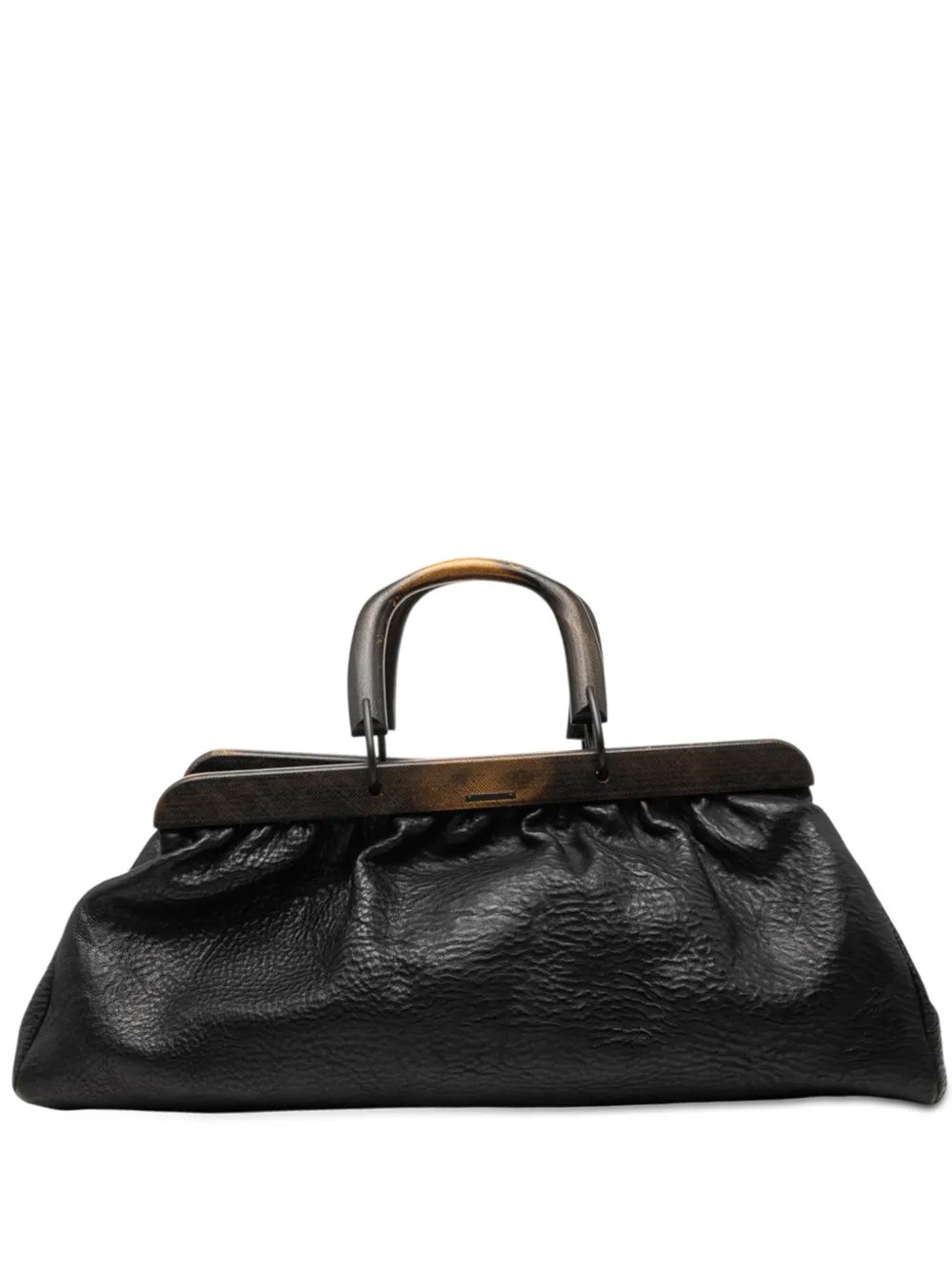 2000-2015 Calfskin Wood Frame handbag