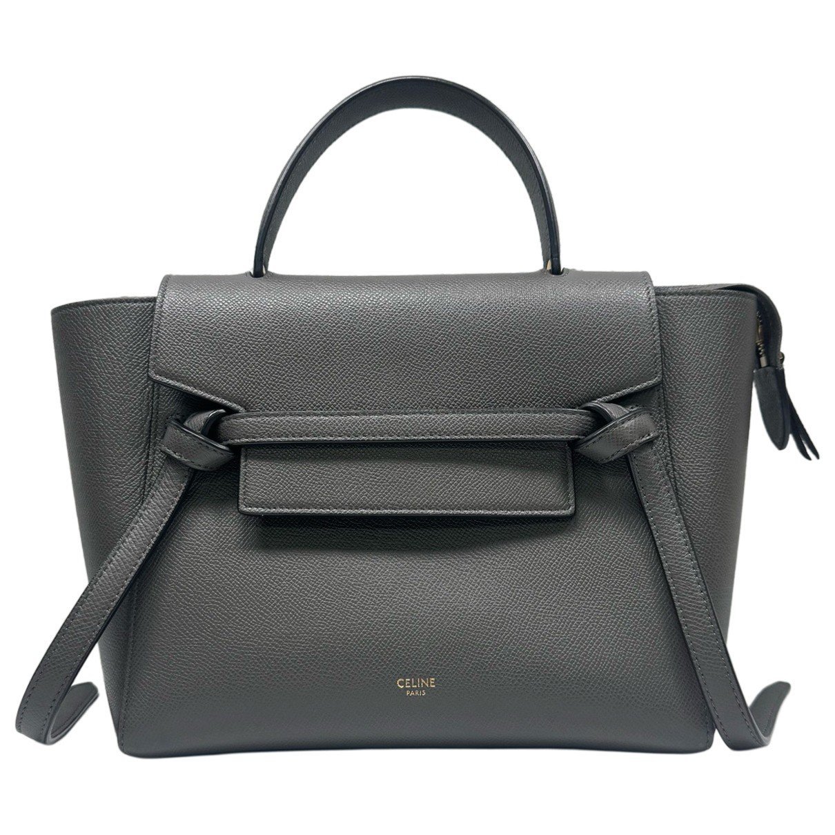 Belt leather handbag