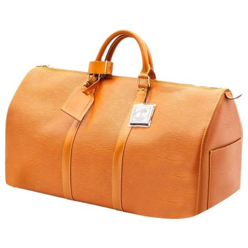 Keepall leather travel bag