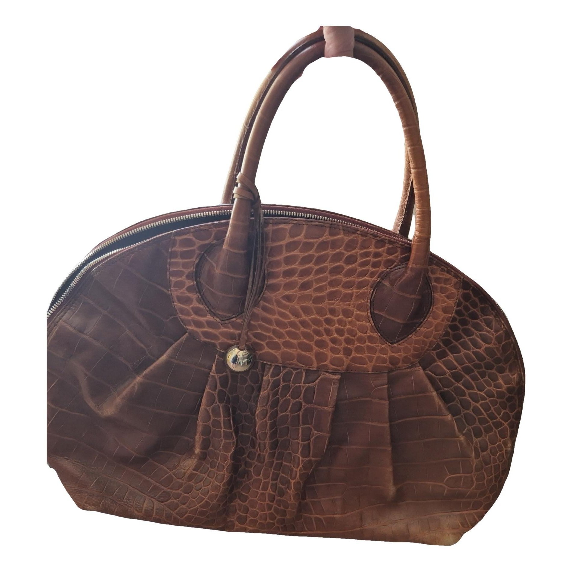 Leather tote