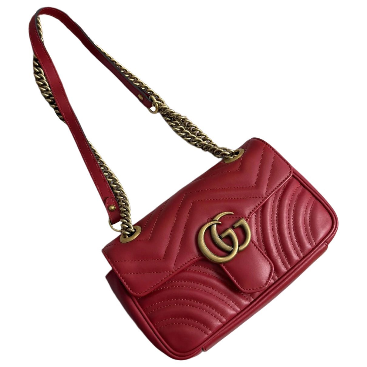 GG Marmont Flap leather crossbody bag