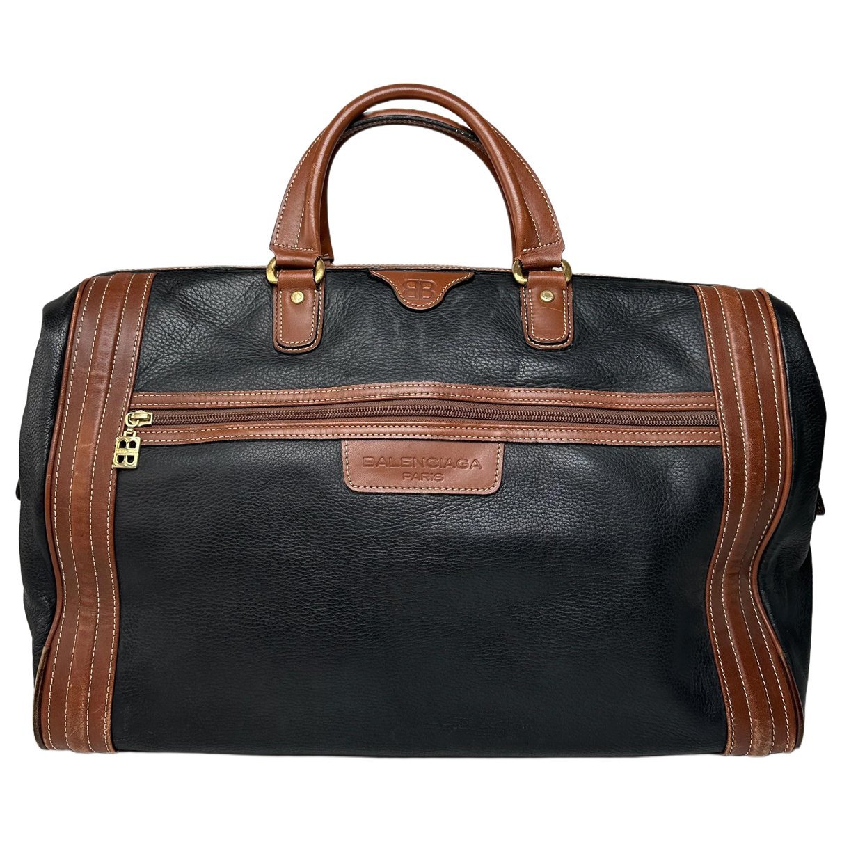 City leather handbag