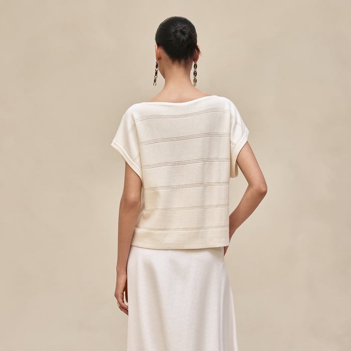 Blanc Naturel Sleeveless Sweater