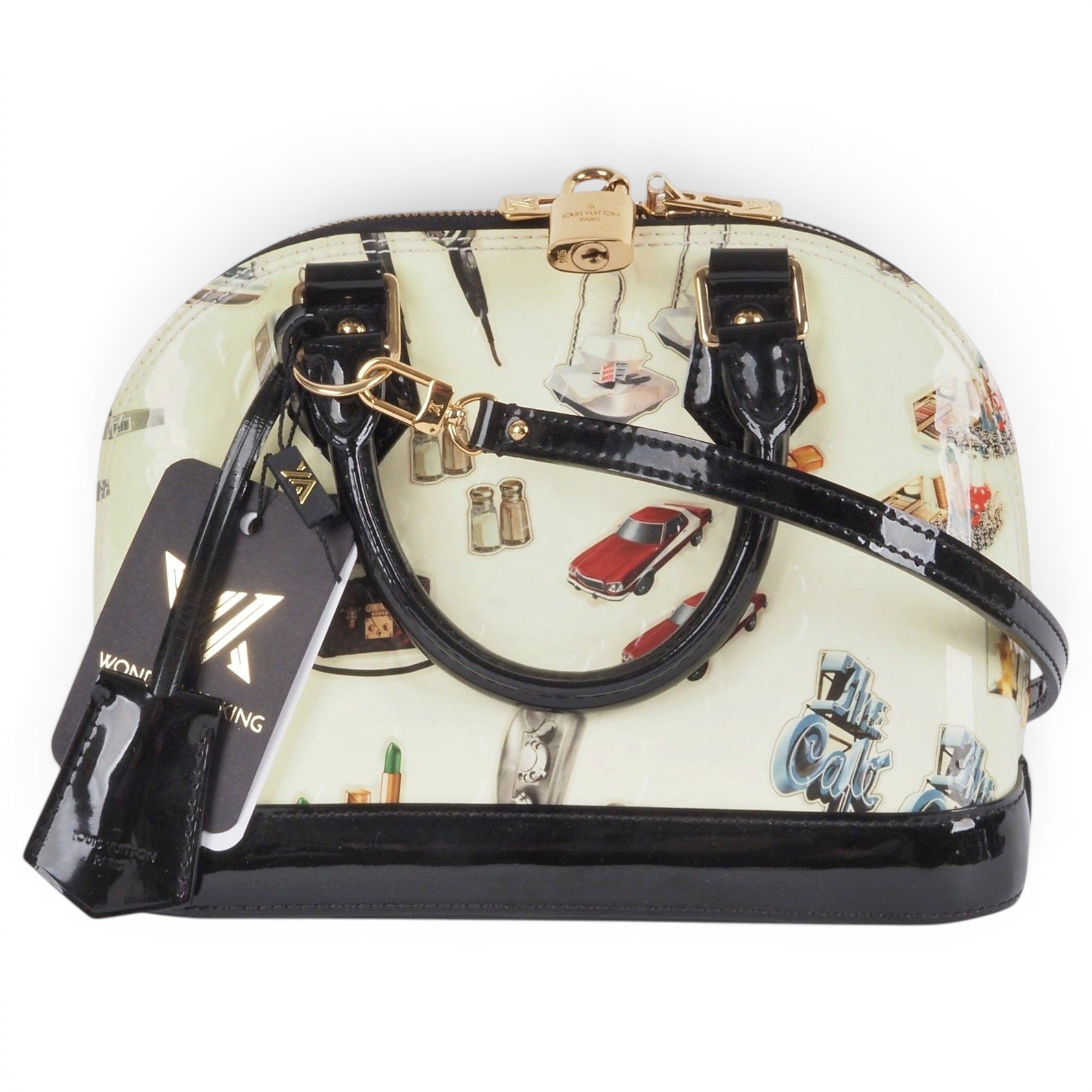 Alma BB patent leather handbag