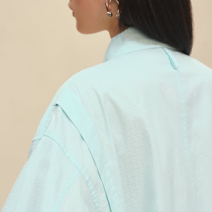 Vert Embrun "Mosaique" Shirt Dress