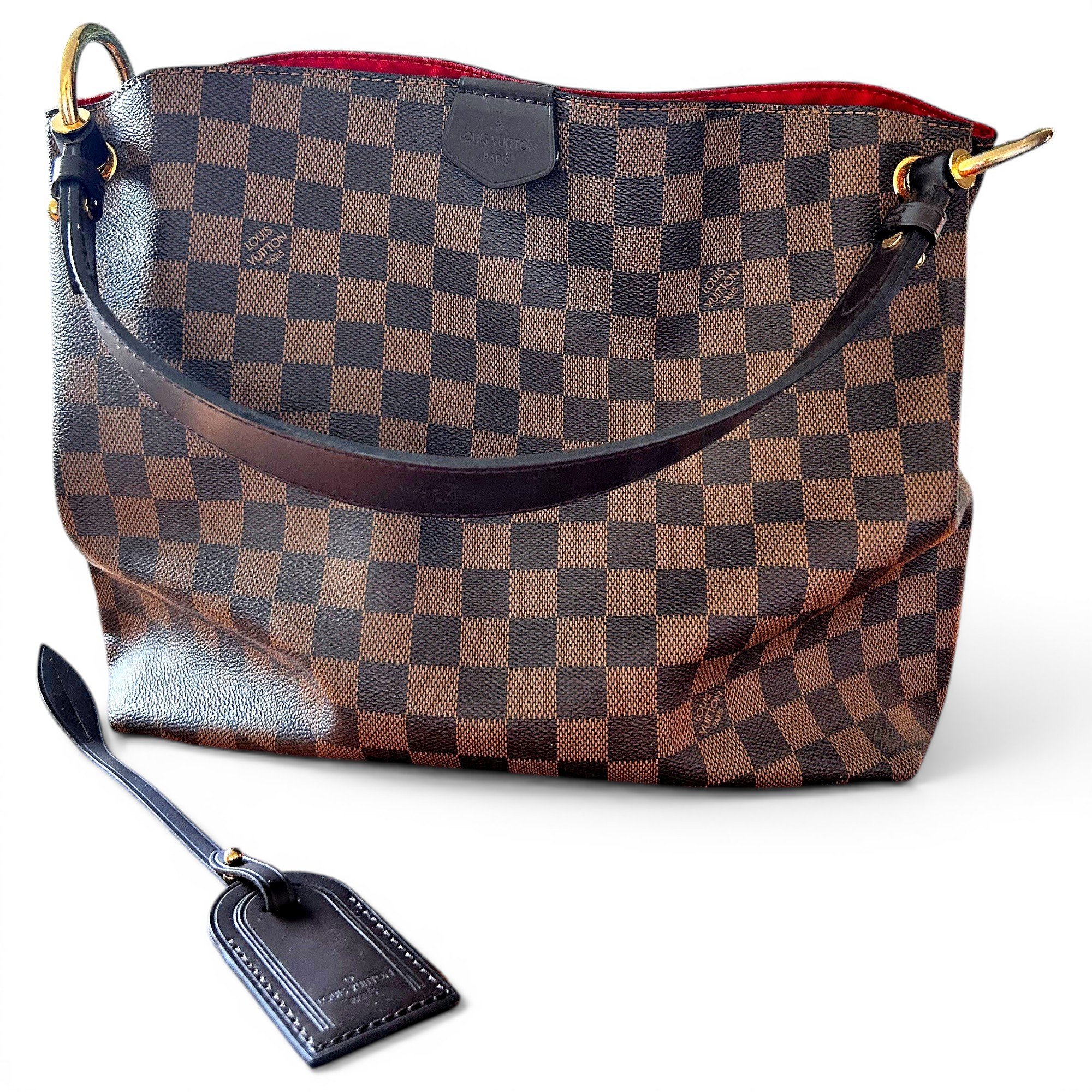 Graceful leather handbag