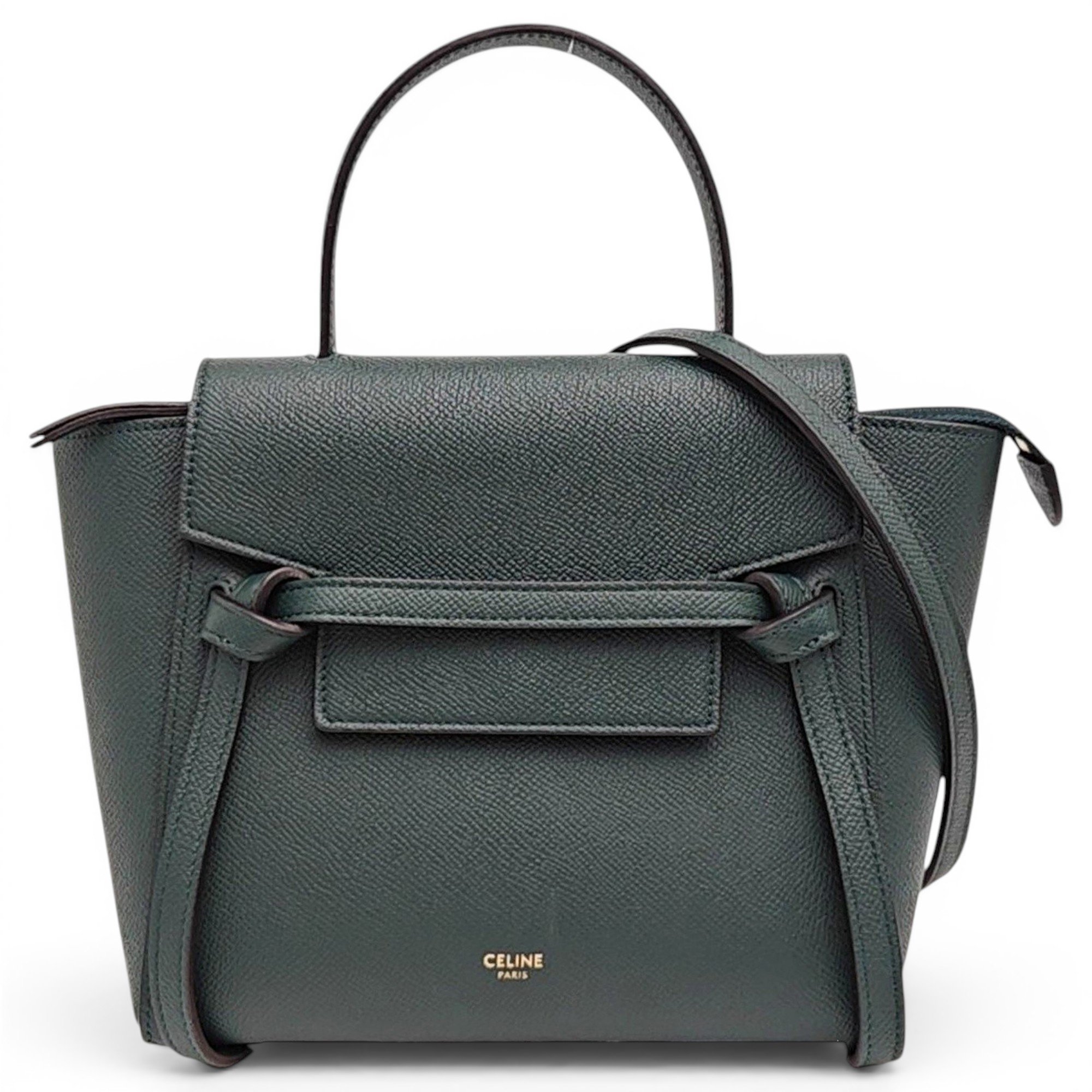 Belt leather handbag