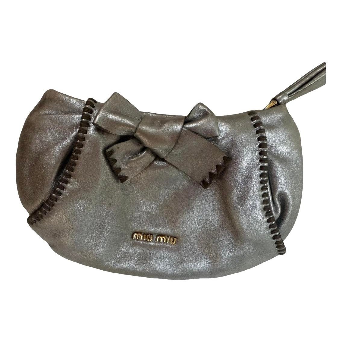 Patent leather clutch bag