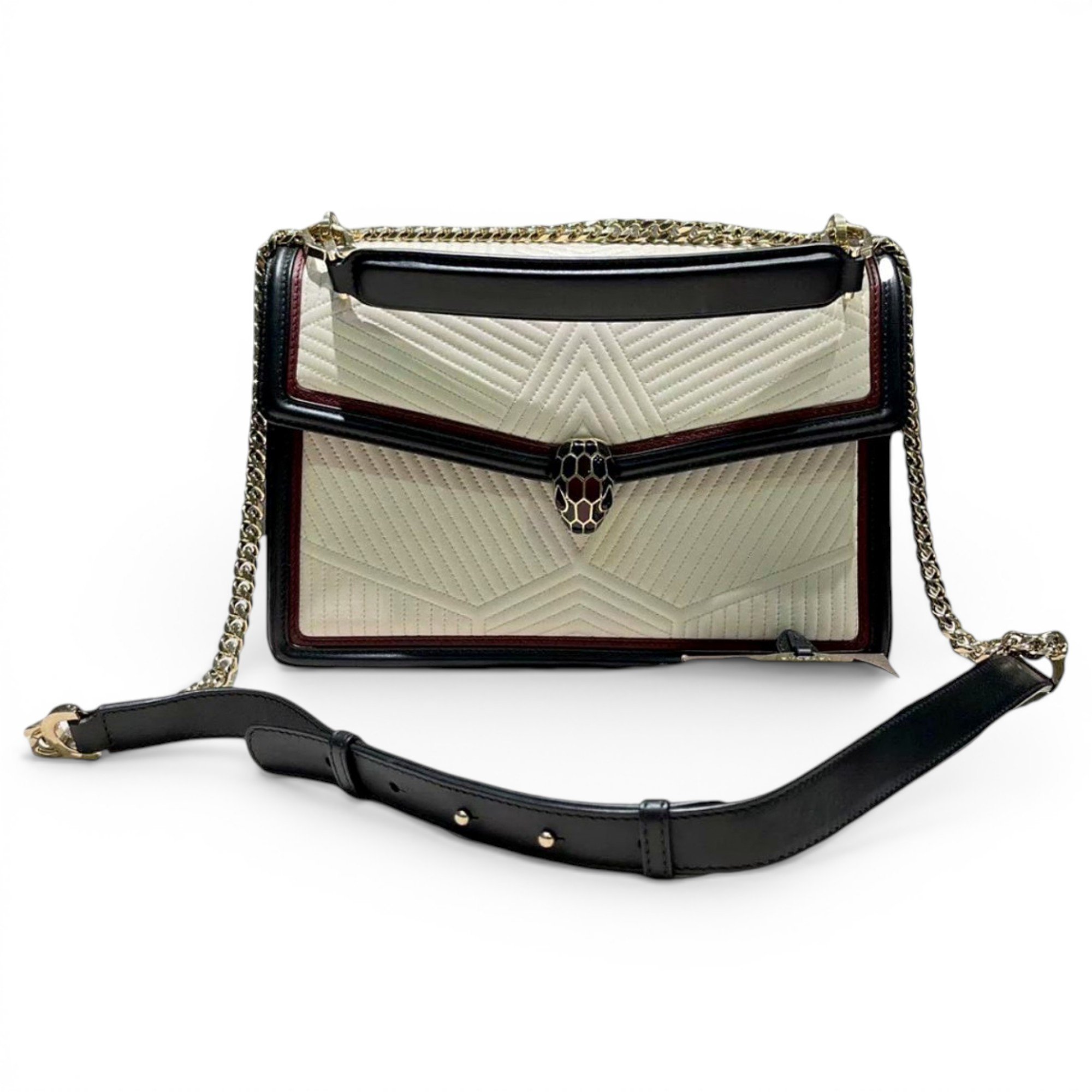 Serpenti leather handbag