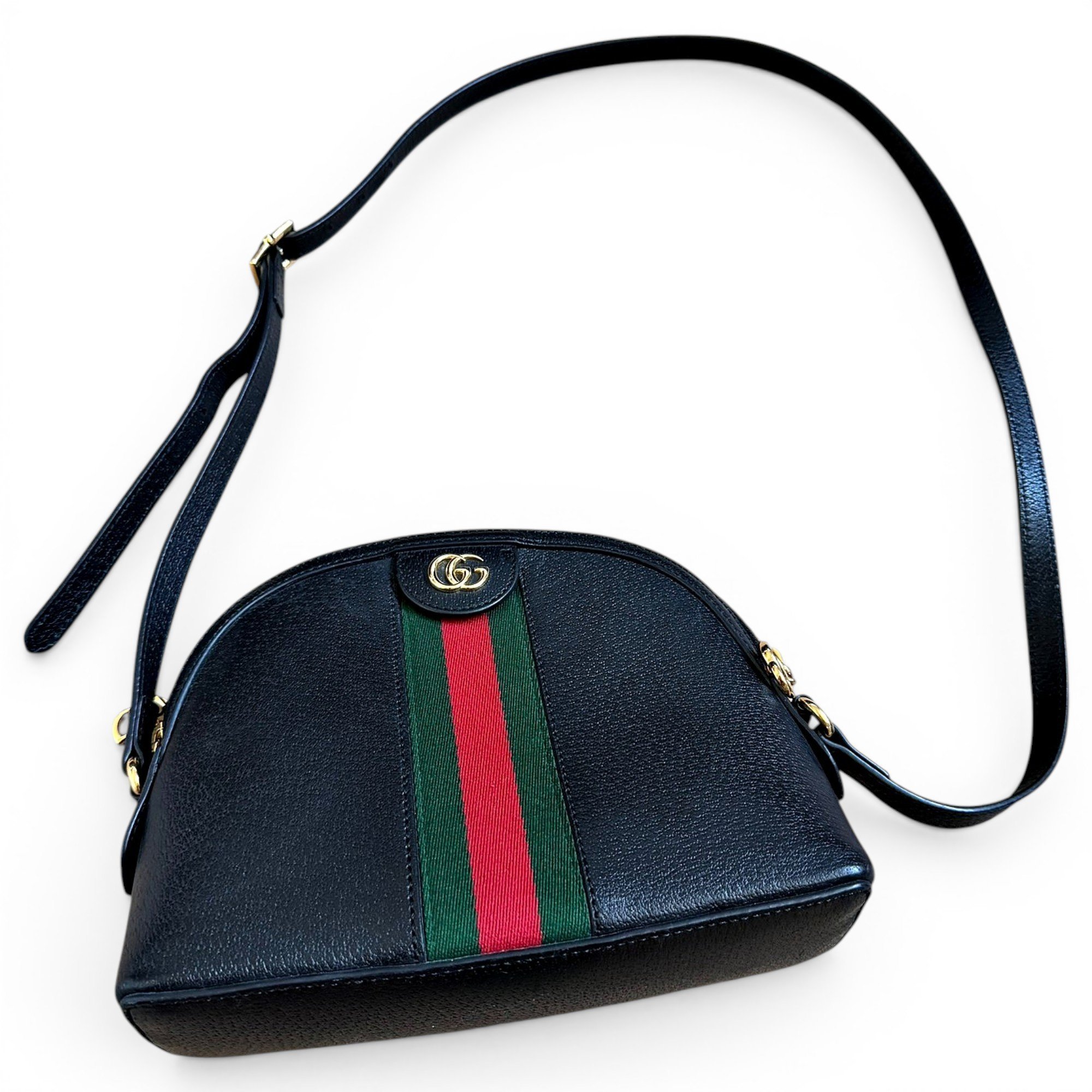 Ophidia Dome leather handbag