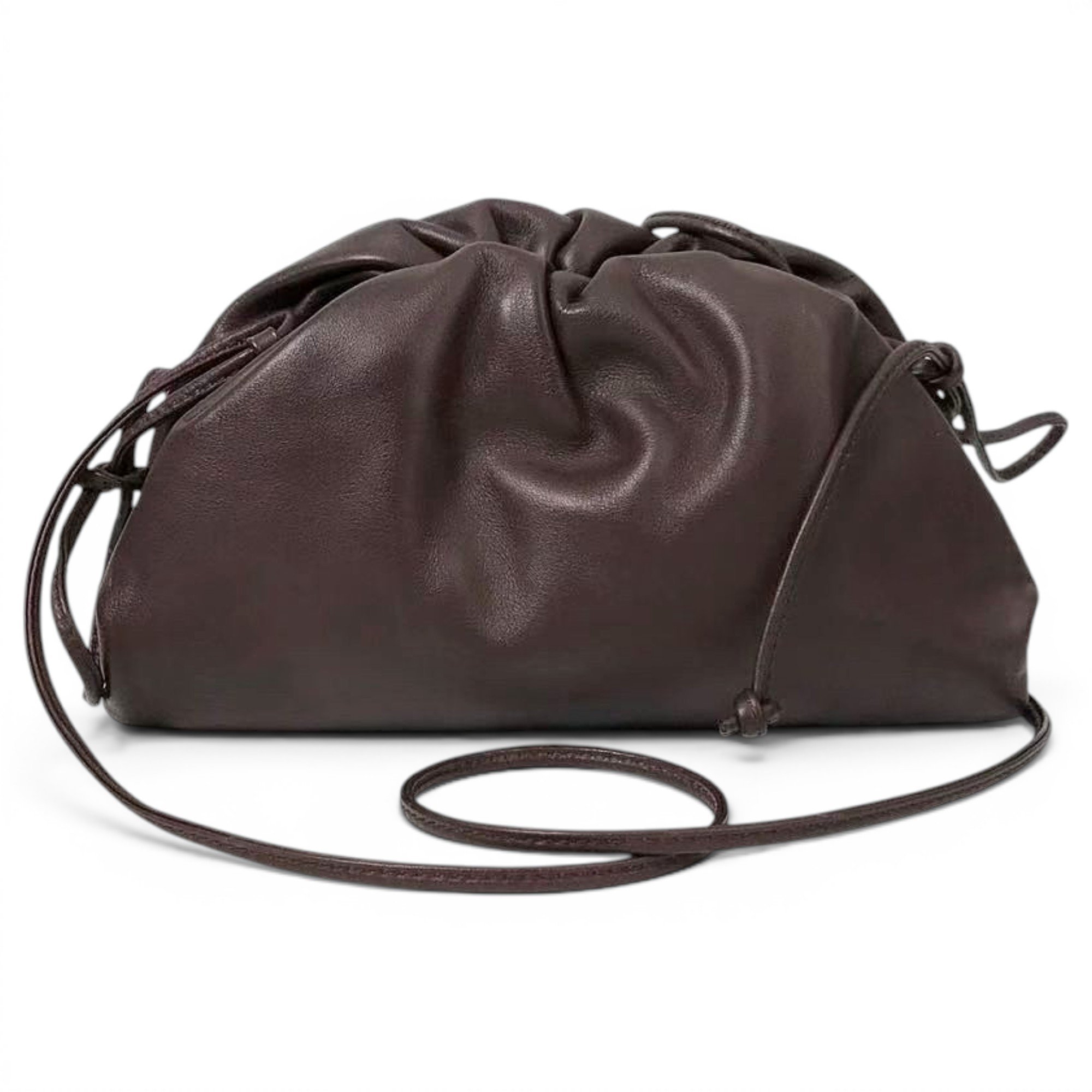 Pouch leather handbag