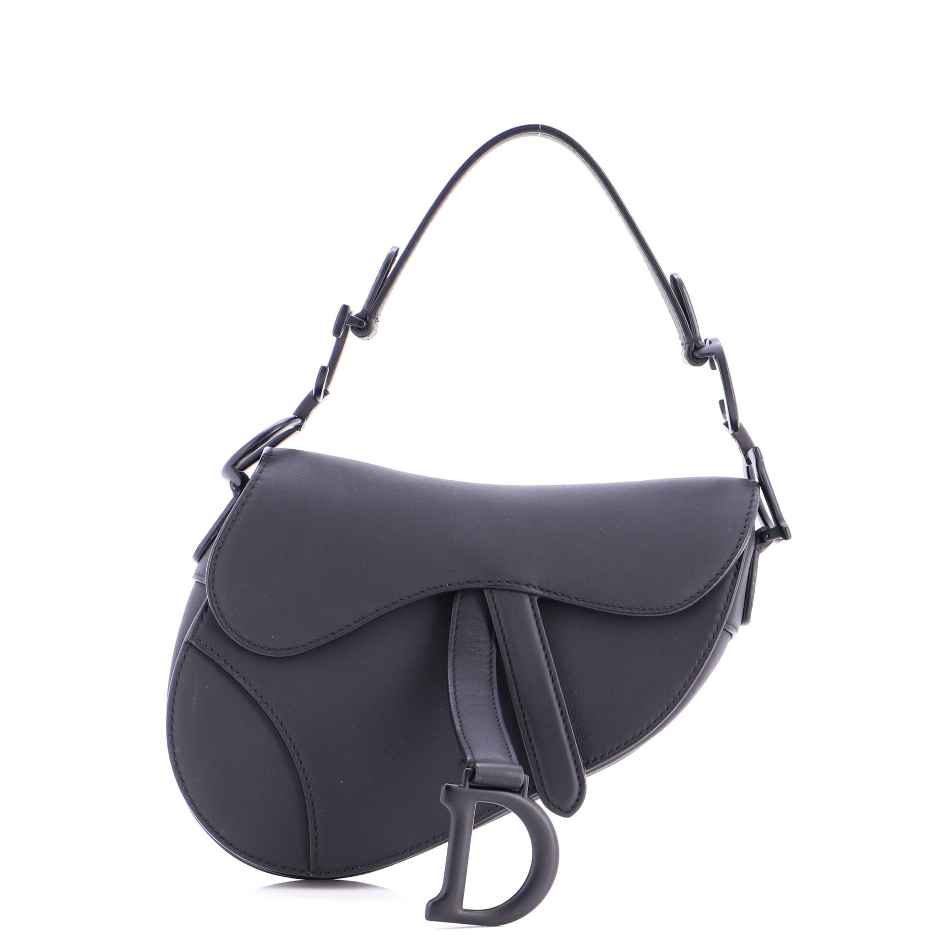 Dior Ultra Matte Saddle Handbag Leather Mini