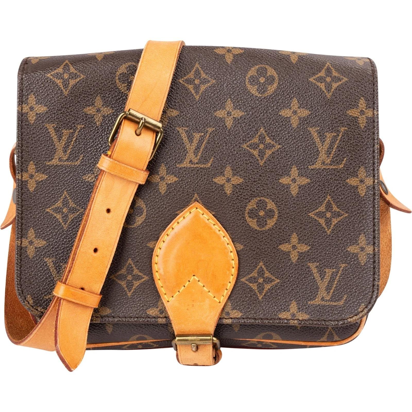Cartouchière leather crossbody bag