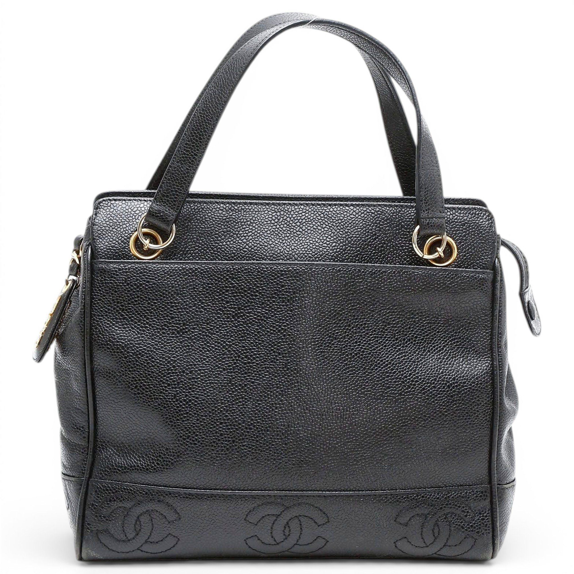 Trendy CC leather tote