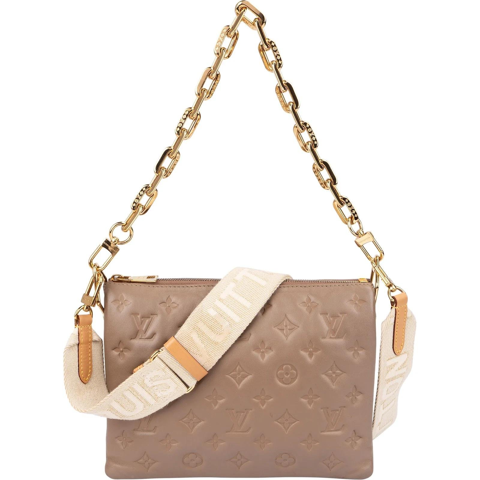 Coussin leather crossbody bag