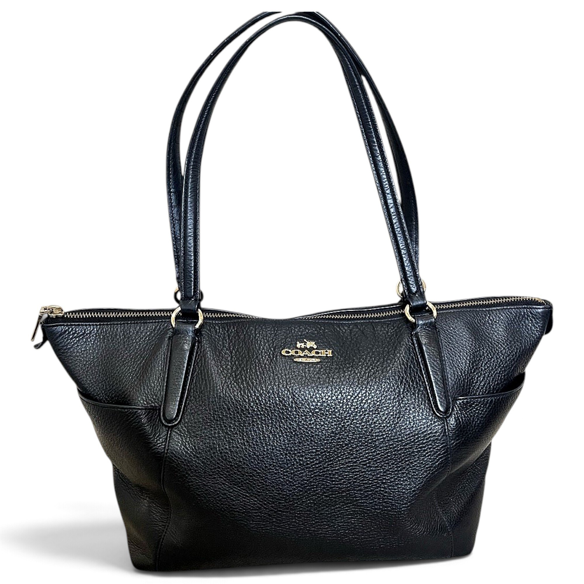 CITY ZIP TOTE leather tote