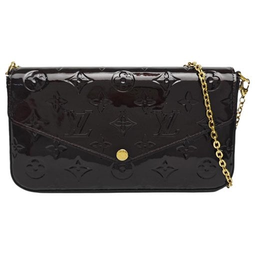 Félicie patent leather crossbody bag