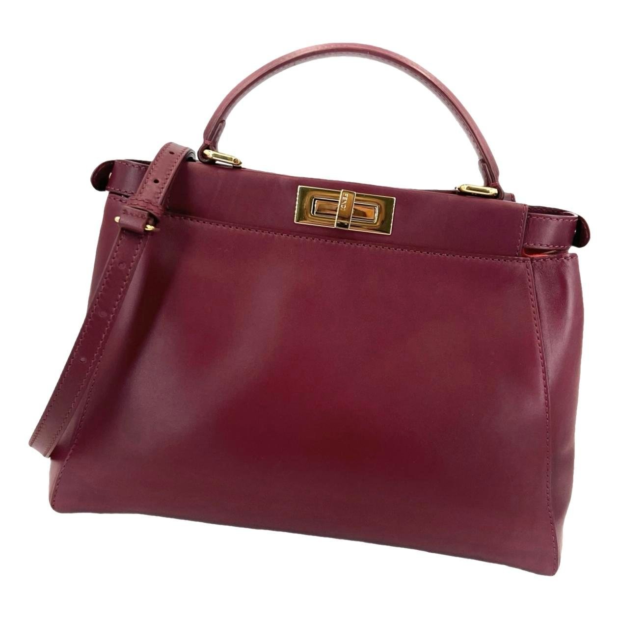 Peekaboo leather handbag